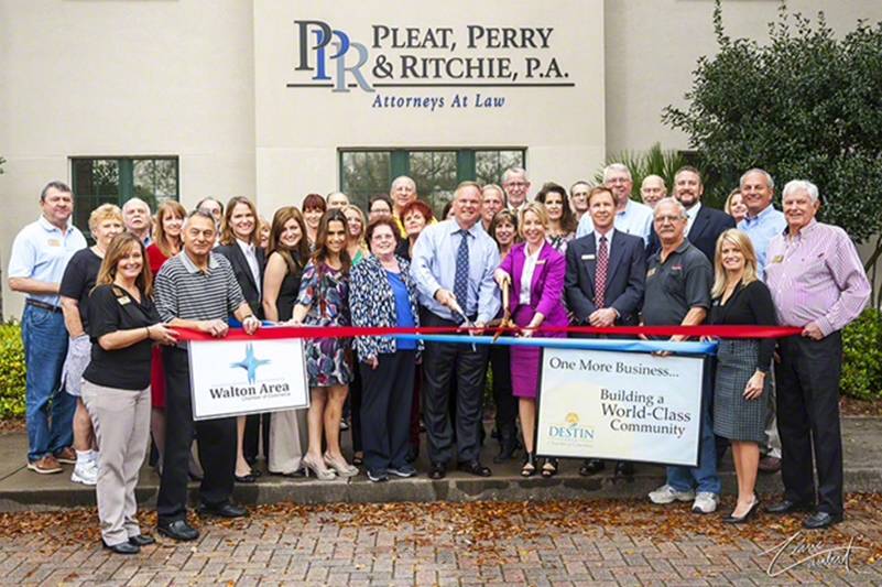 Pleat, Perry & Ritchie Ribbon Cutting